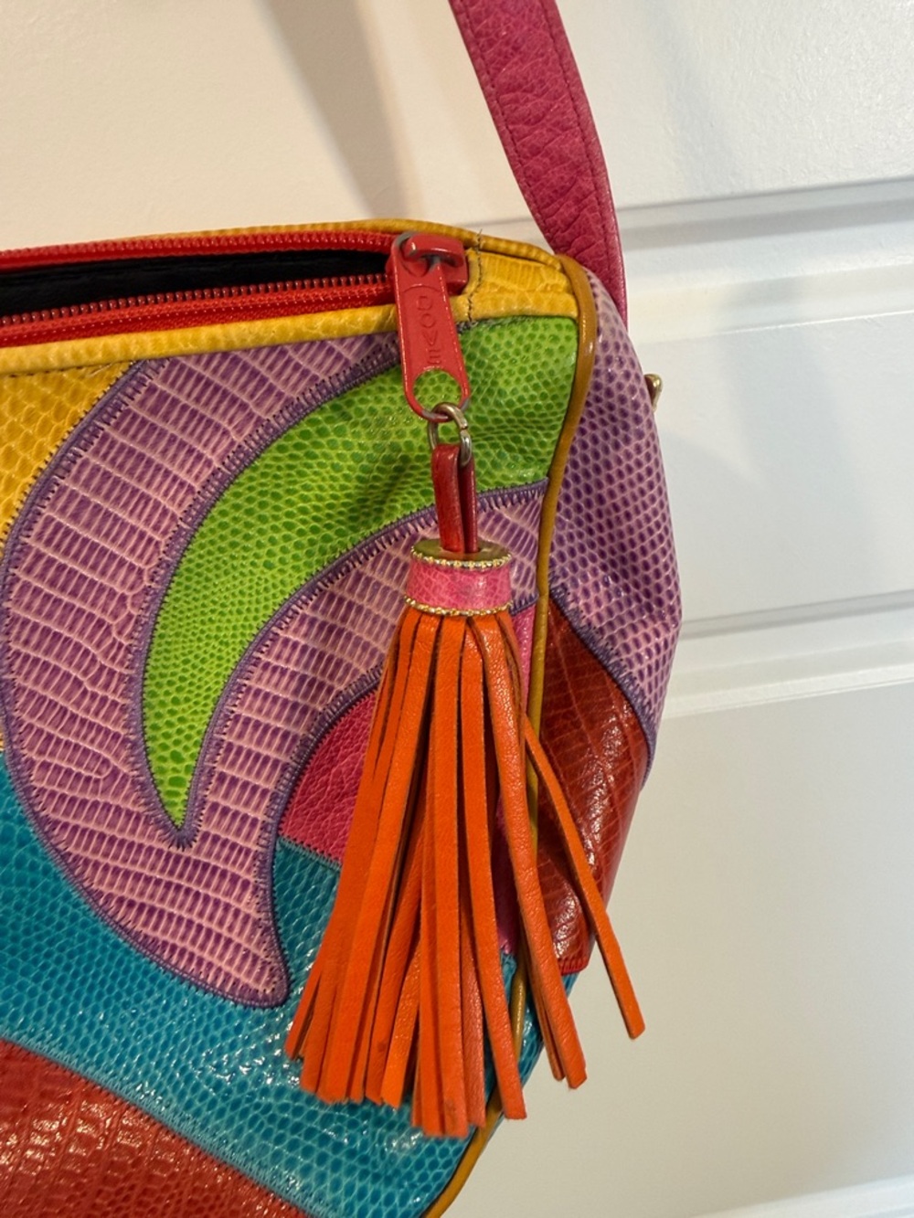 Sharif vintage 80’s colorblock bag - Picture 8 of 9